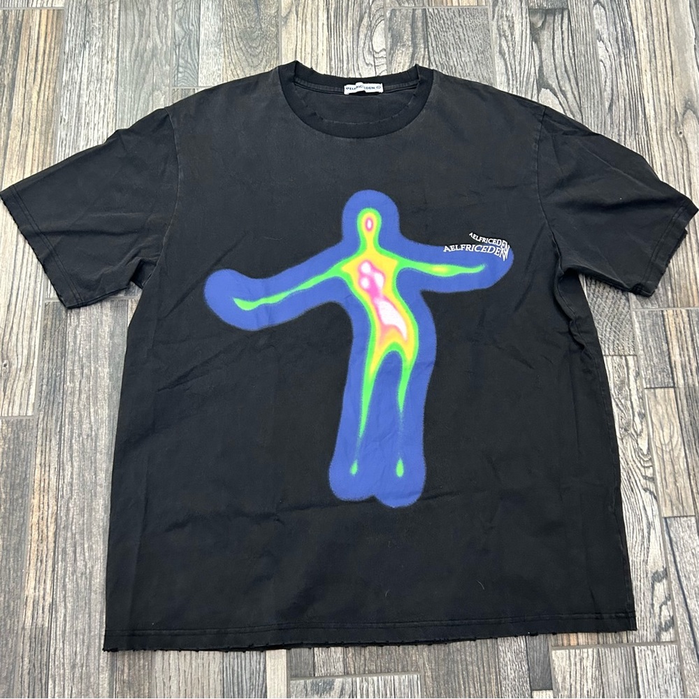 🔥🔥 Aelfric Eden Aura Distorted Portrait Streetwear Black Graphic Tee